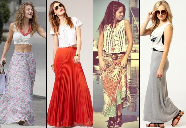 How To Wear A Crop Top In Your Forties  With A Maxi Skirt - Not Dressed As  Lamb