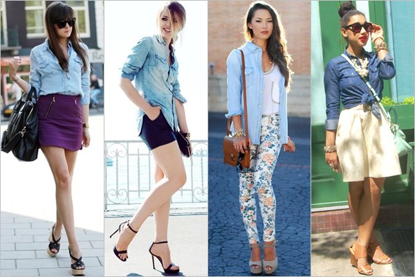 How to Fashion Denim Shirts on Different Occasions (Part 2) - Gorgeous ...