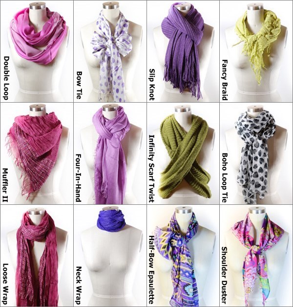 4 Ways to Tie a Neck Scarf - Over My Styled Body
