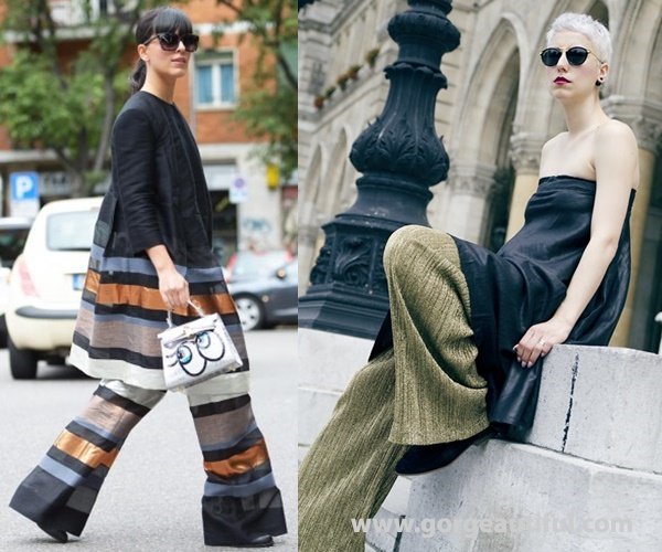 All about the dress-over-pants trend