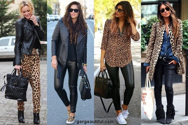 colors to wear with leopard print shoes
