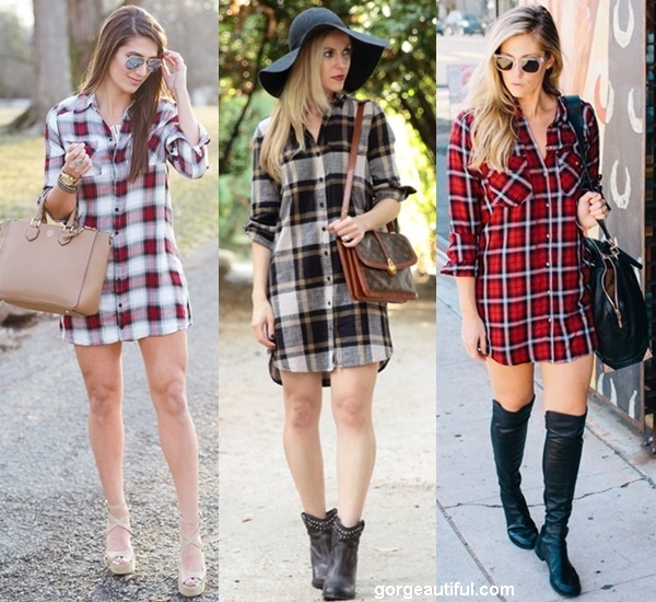 3 Ways to Wear a Plaid Flannel Dress