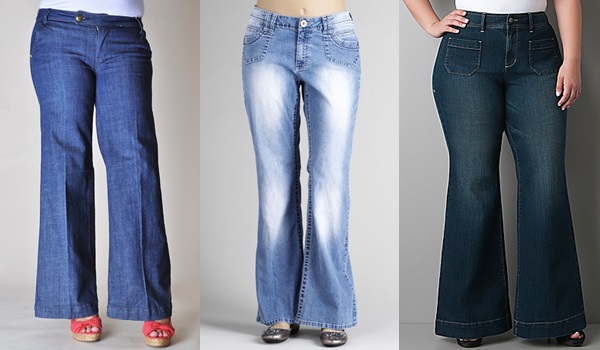 plus size flare bell bottoms