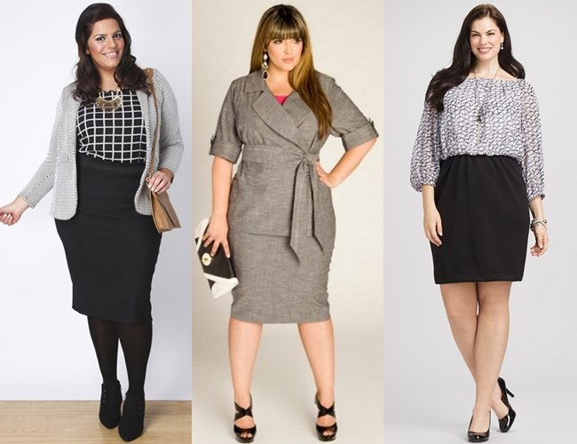 business look plus size