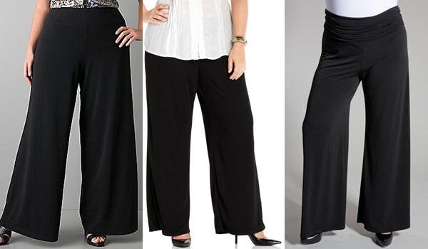 How to wear palazzo pants for plus size women.