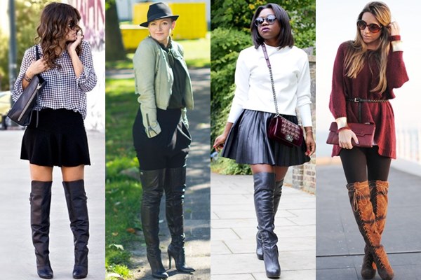 thigh high boots outfits winter
