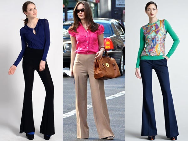flare pants with heels