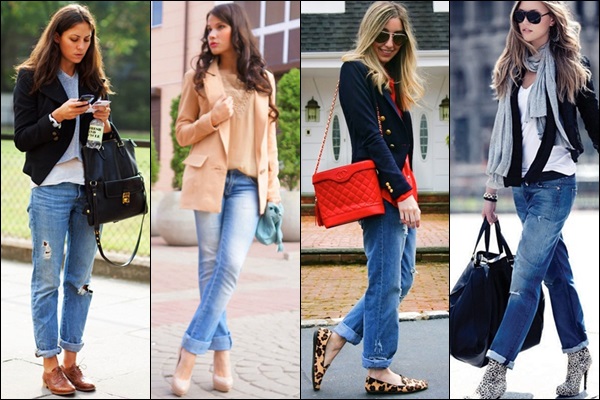ladies blazer and jeans