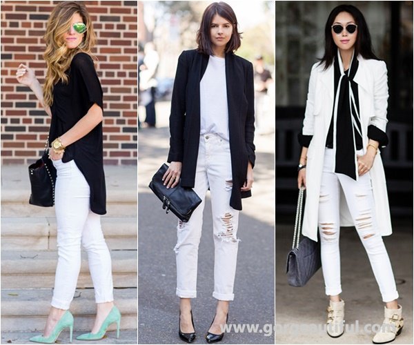 Ways to Wear White Skinny Jeans - Gorgeous & Beautiful