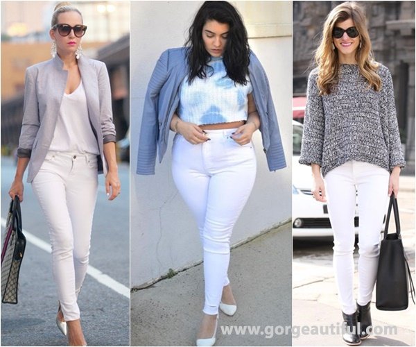 How to wear white denim jeans